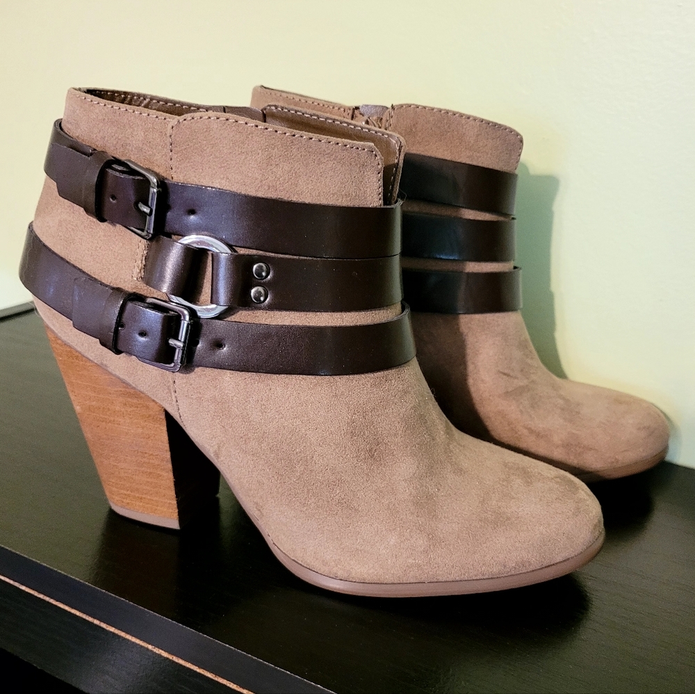 Carlos Santana Suede Booties